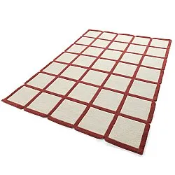 Wool rug - Syl Hand Tufted Wool Premium (red/white)