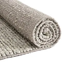 Wool rug - Talvia Braided Wool (grey)