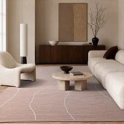 Wool rug - Viseu (dusty pink)