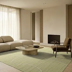 Wool rug - Viseu (green)