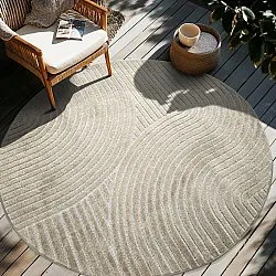 Round rug - Indoor/Outdoor Devon (beige)