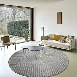 Round rug - Indoor/Outdoor Devon (gray)