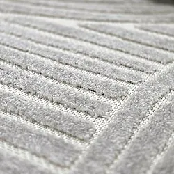 Round rug - Indoor/Outdoor Devon (gray)