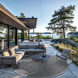 Round rug - Tromsø (anthracite)