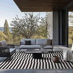 Indoor/Outdoor rug - Otto (black)