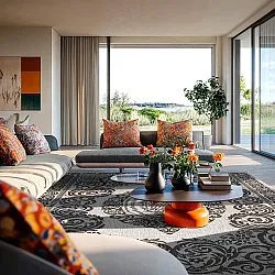 Indoor/Outdoor rug - Sylvaine (black)