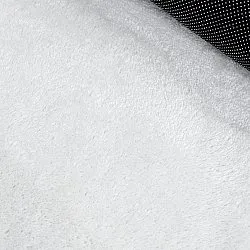 Wavy Round Rug - Aranga Super Soft Fur (white)