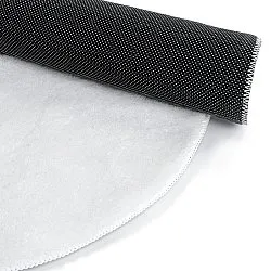 Wavy Round Rug - Aranga Super Soft Fur (white)