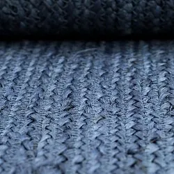 Wavy jute rug - San Francisco (blue)