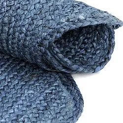 Wavy jute rug - San Francisco (blue)
