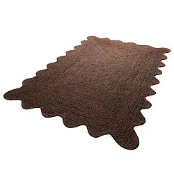 Wavy jute rug - San Francisco (brown)