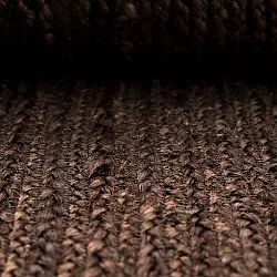 Wavy jute rug - San Francisco (brown)
