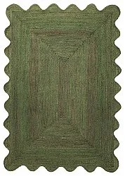 Wavy jute rug - San Francisco (army green)