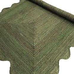 Wavy jute rug - San Francisco (army green)