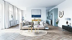 Round rug - Valenza (white)