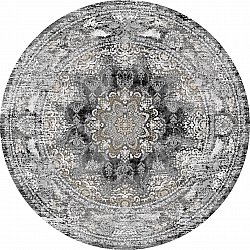 Round rug - Valeria (black)