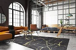 Wilton rug - Vieste (anthracite/gold)
