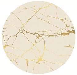 Round rug - Vieste (beige/gold)