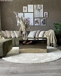 Round rugs - Aranga Super Soft Fur (beige)