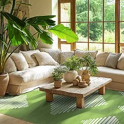 Wilton rug - Carmen (green/white)
