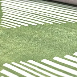 Wilton rug - Carmen (green/white)