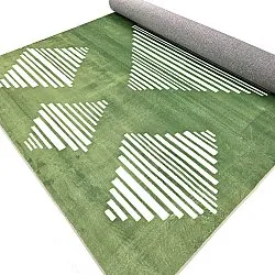 Wilton rug - Carmen (green/white)