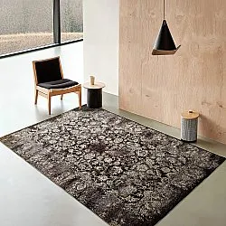 Wilton rug - Flowers (brown)