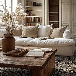 Wilton rug - Flowers (brown)