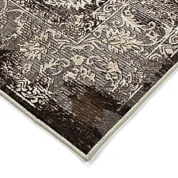 Wilton rug - Flowers (brown)