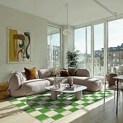 Wilton rug - Gobi (green/white)