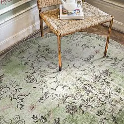 Round rug - Rosalie (green)
