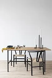 Chair - Alta (black/beige) - 2 pcs