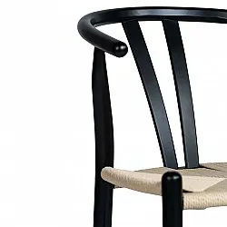 Chair - Alta (black/beige) - 2 pcs