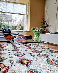 Shaggy rugs - Sezze (beige/multi)