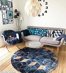 Round rug - Brigooda (blue)
