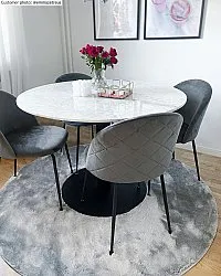 Round rugs - Aranga Super Soft Fur (grey)