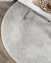 Round rug - Valenza (white)
