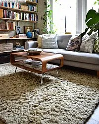 Wool rug - Aliste Wool Shaggy (alabaster gleam)