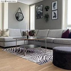 Wilton rug - Zebra (black/white)