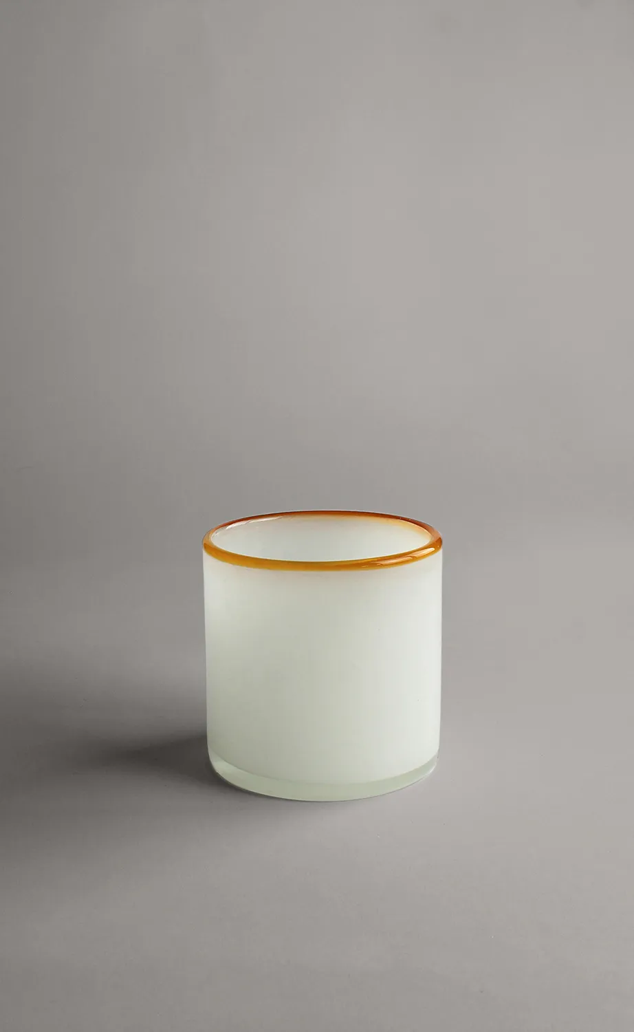 Candle holder M - Harmony (white/amber)