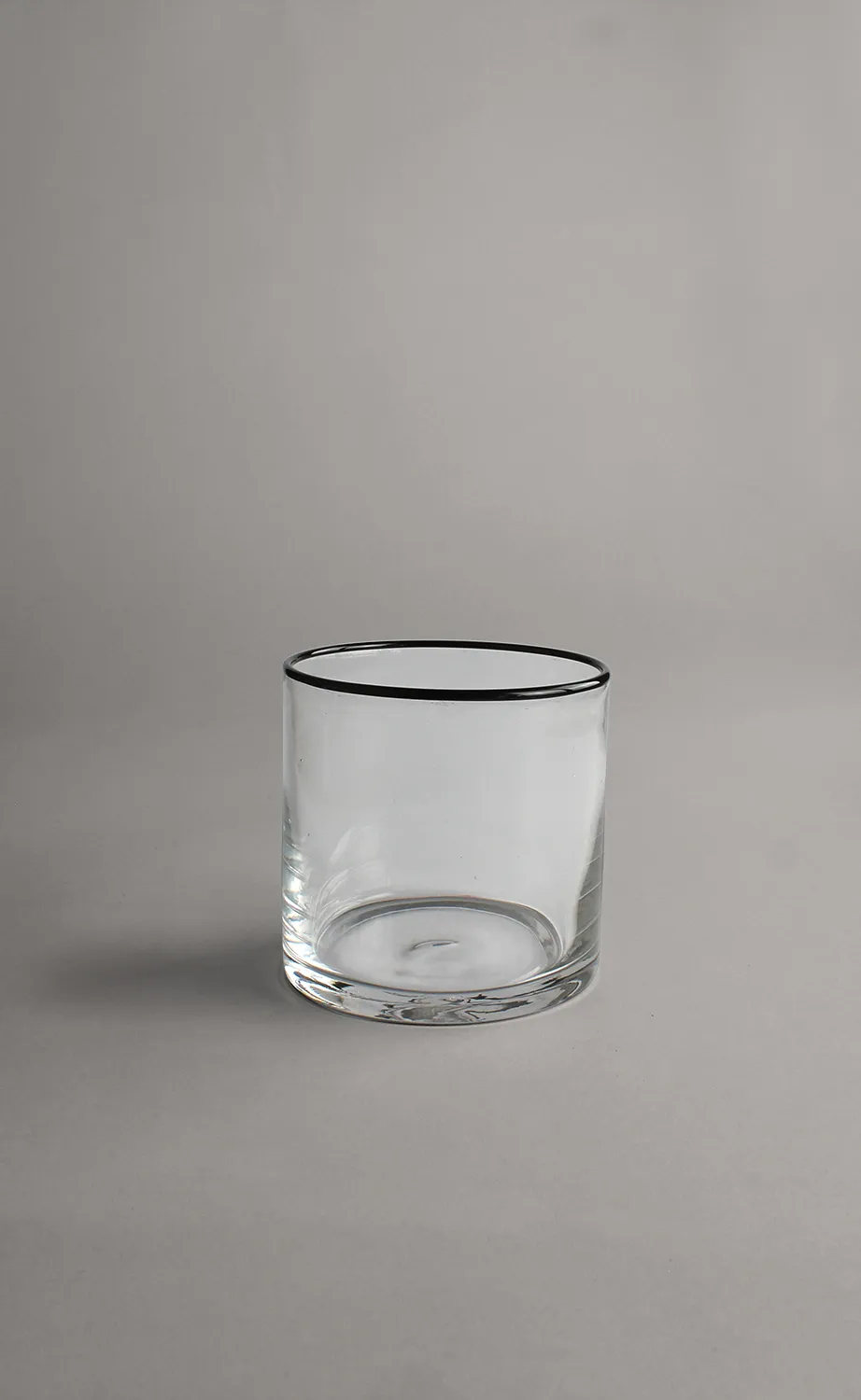 Candle holder M - Harmony (clear/black)
