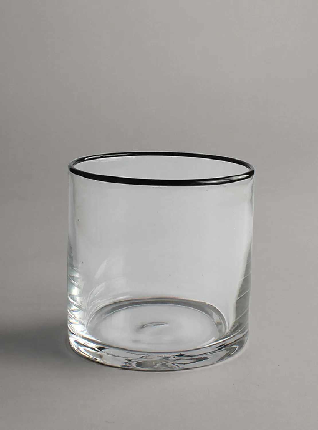 Candle holder M - Harmony (clear/black)