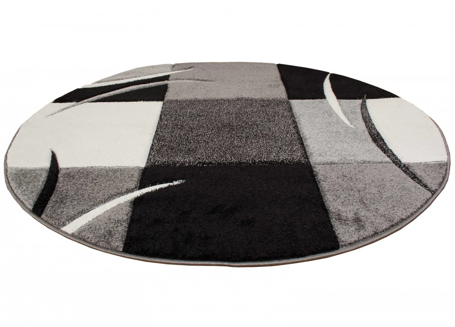 Wilton rug - London Patch (black)