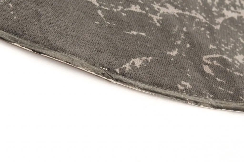 Rag rugs - Cassis (round) (grey)