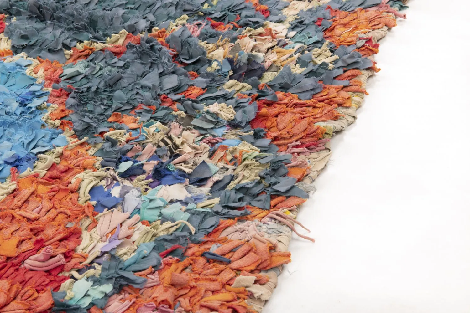 Moroccan Berber rug Boucherouite 195 x 115 cm