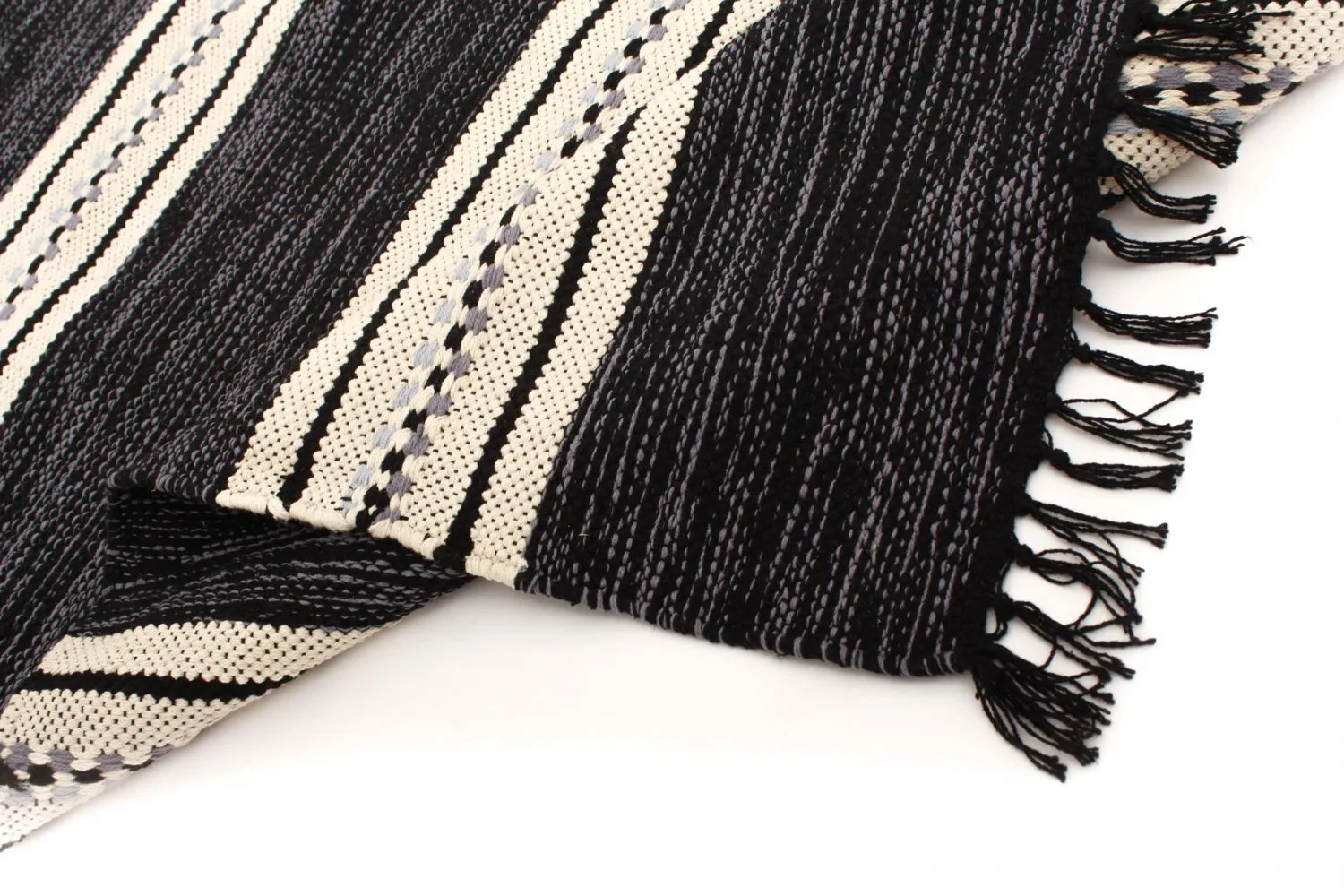 Rag rugs - Kajsa (black)