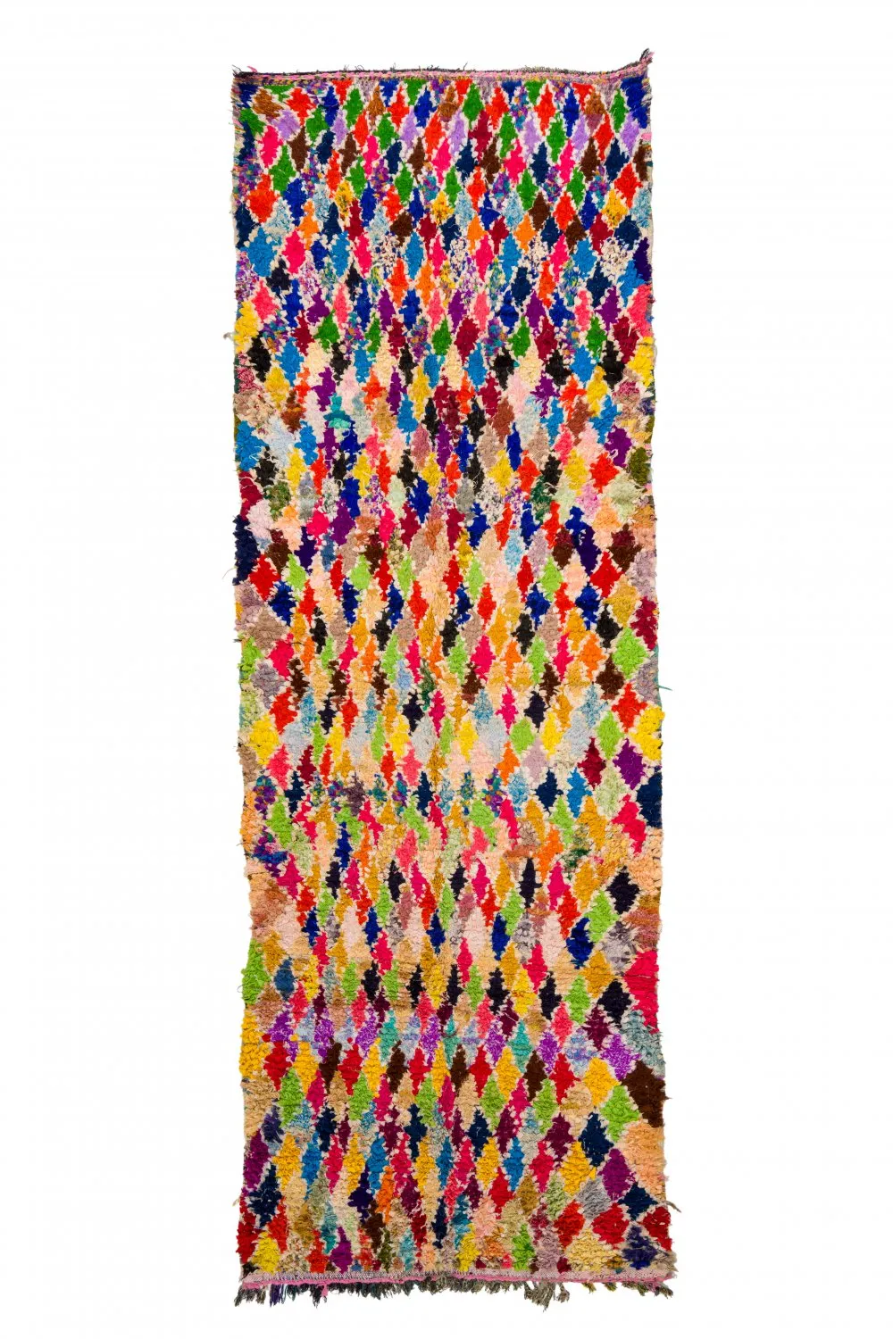 Moroccan Berber rug Boucherouite 120 x 335 cm