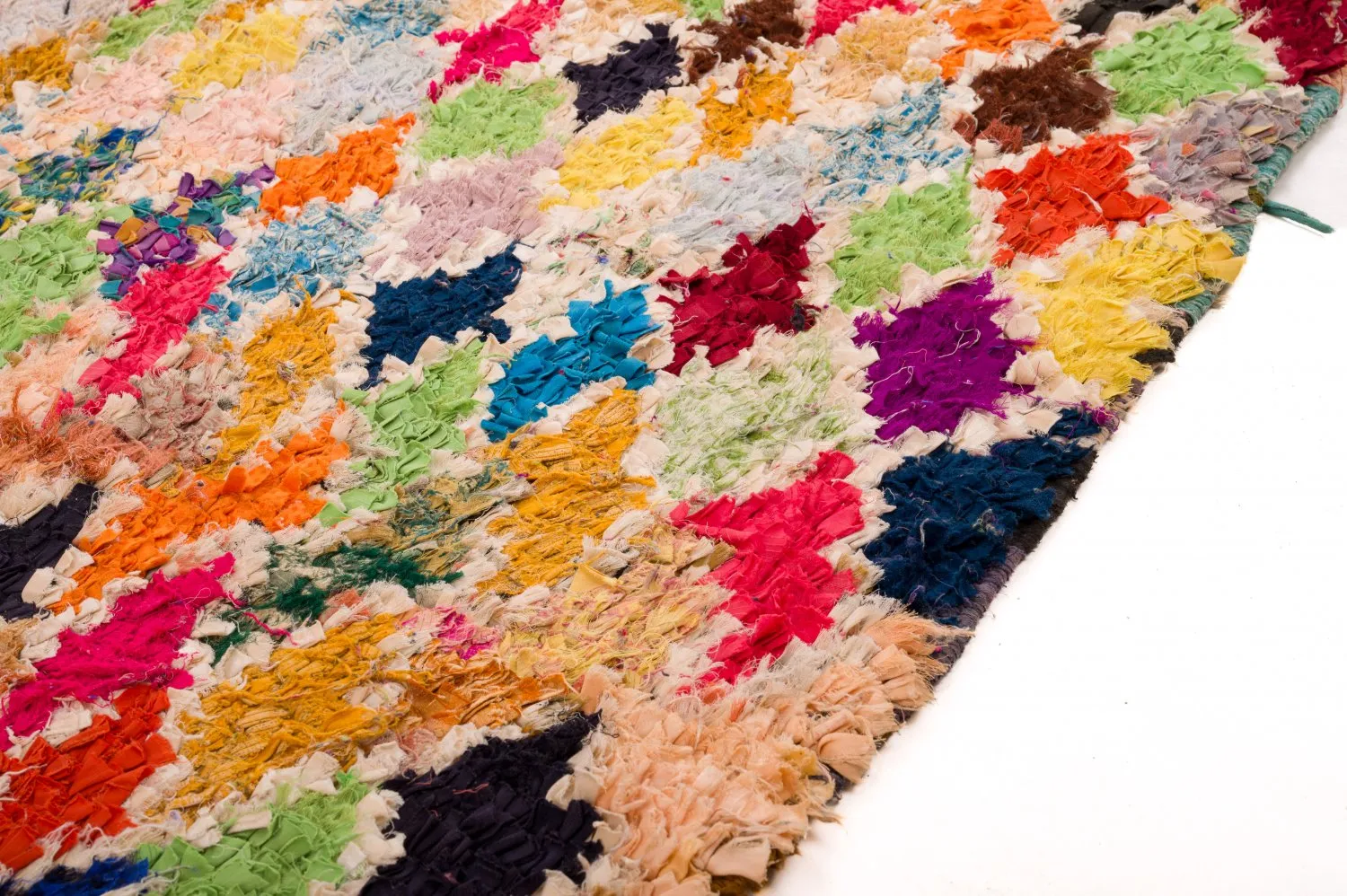Moroccan Berber rug Boucherouite 120 x 335 cm