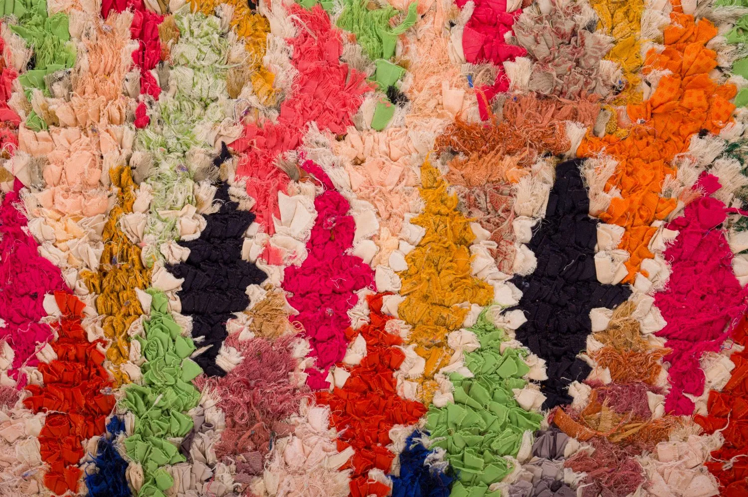 Moroccan Berber rug Boucherouite 120 x 335 cm