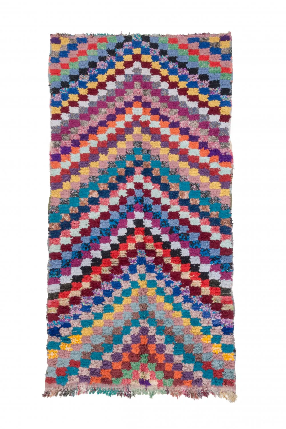 Moroccan Berber rug Boucherouite 245 x 125 cm